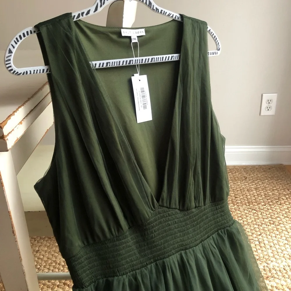 New w Tag: Baltic Born Kamila Tulle Maxi Dress. Size 2xl - Picture 7 of 13